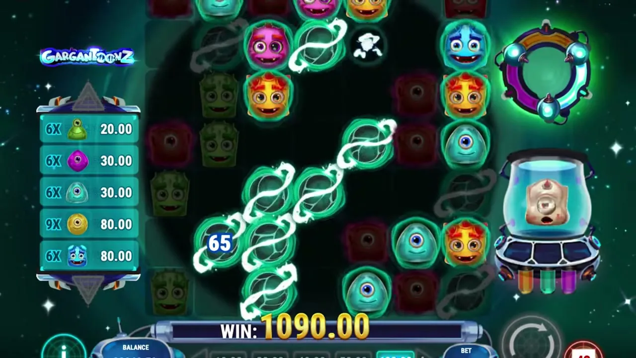 Machines à sous gratuites ou argent réel : écran de machine à sous dans une salle de jeux